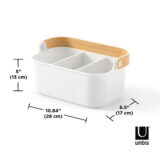 Umbra Bellwood Bin 11x7 White & Natural