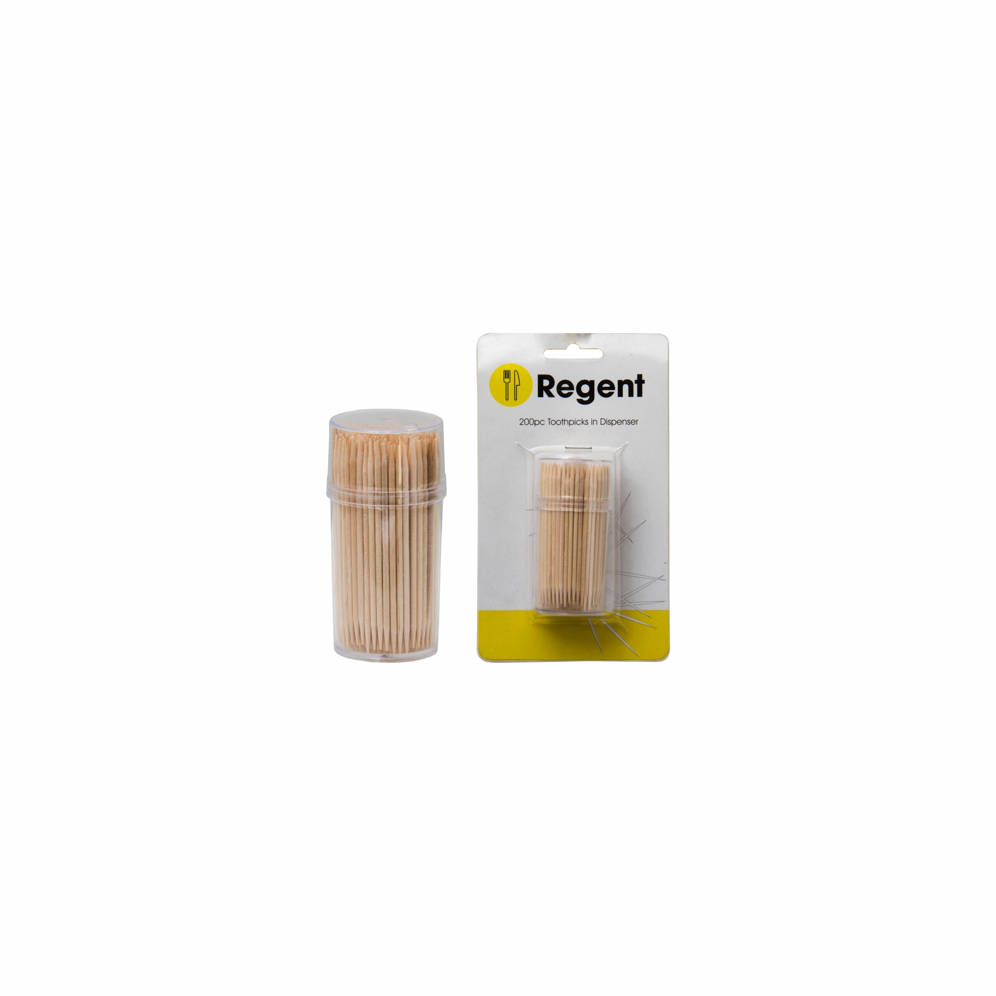 Regent Toothpicks Bamboo in Dispenser 200 Piece