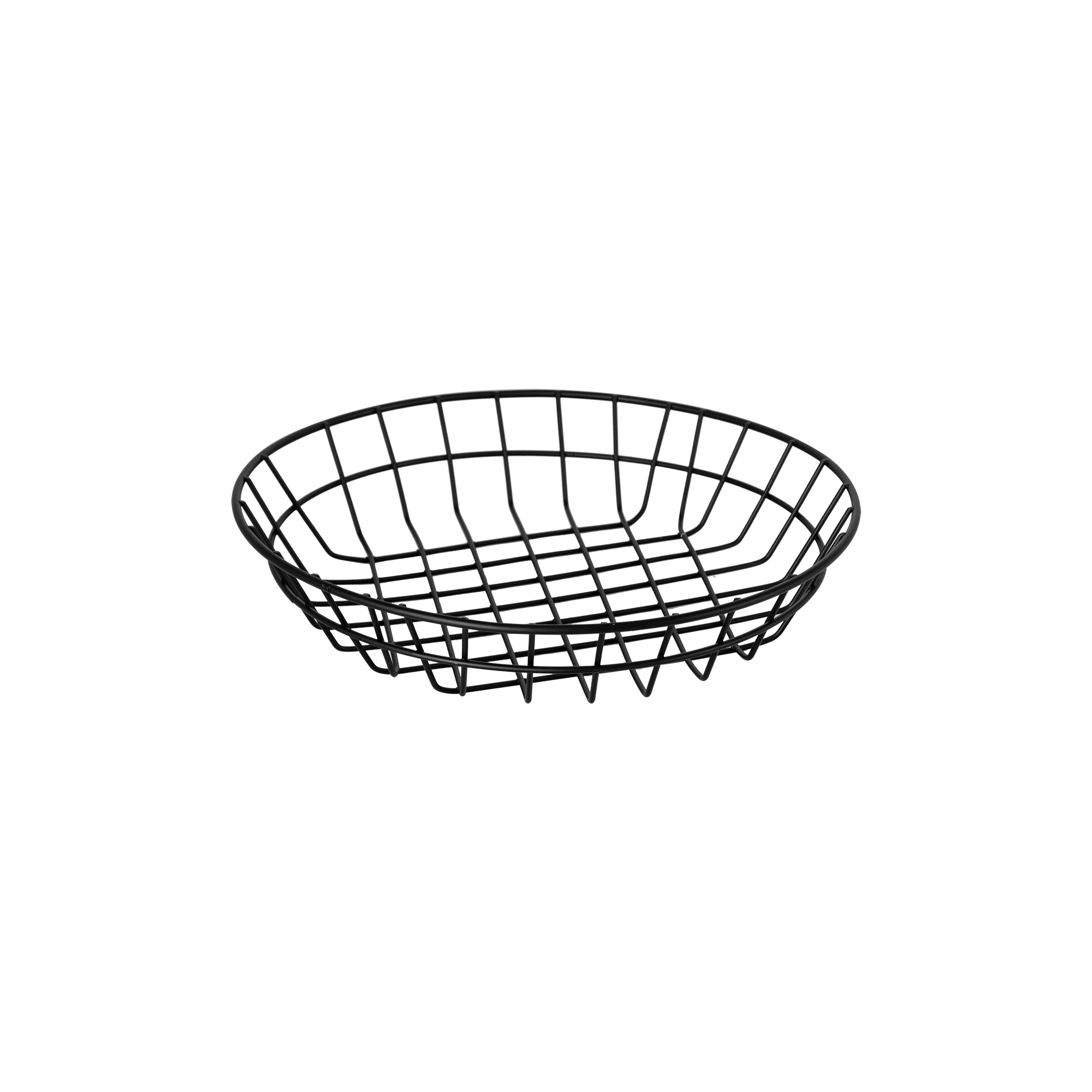 Regent Serving Basket Wire Round Black 50x250mm