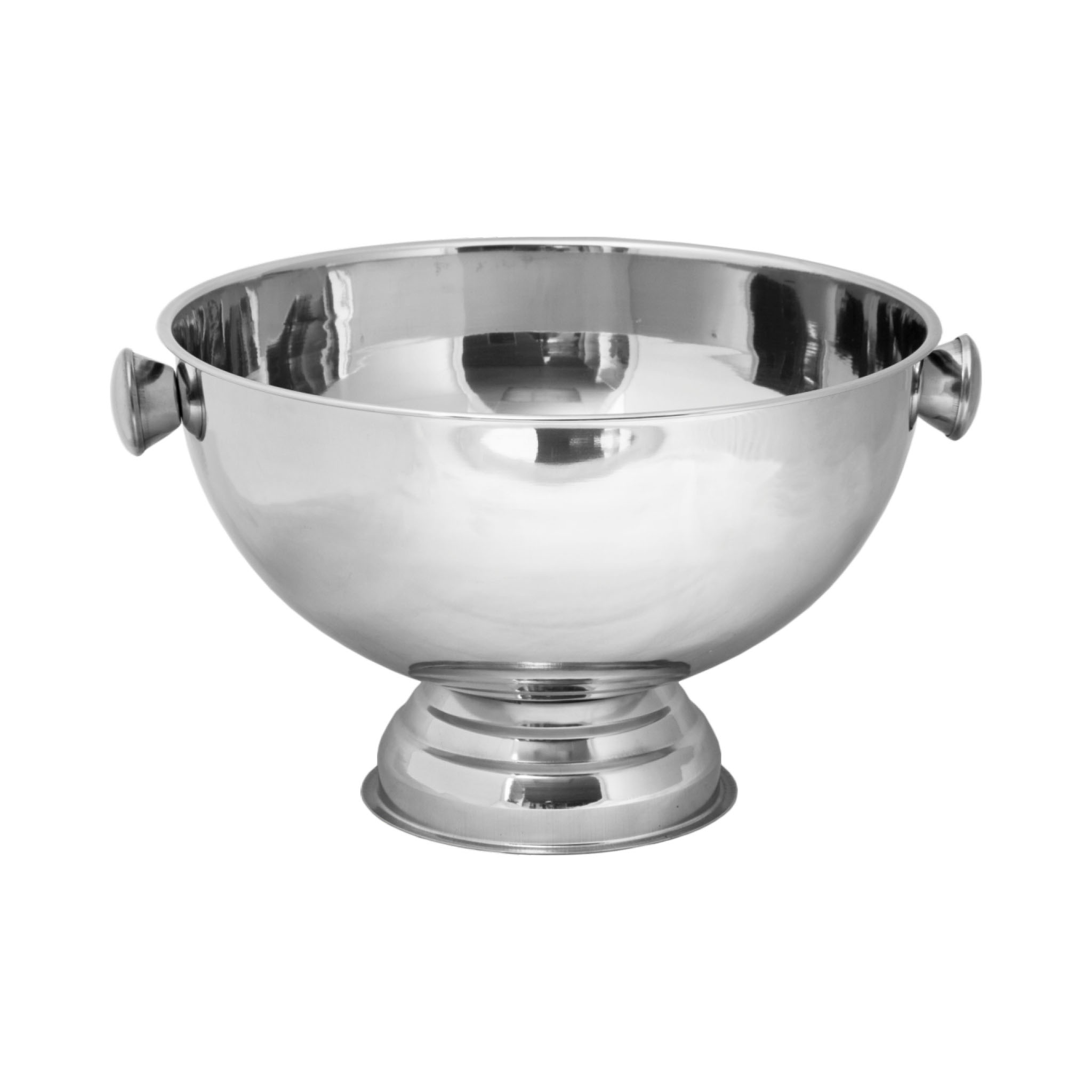 Bar Butler Champagne/Ice Bowl with Silver Knobs