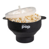 Micro Pop Silicone Microwave Popcorn Popper Black