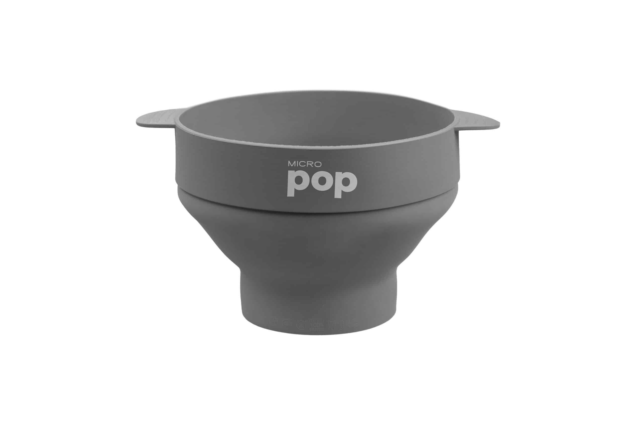 Micro Pop Silicone Microwave Popcorn Popper Grey