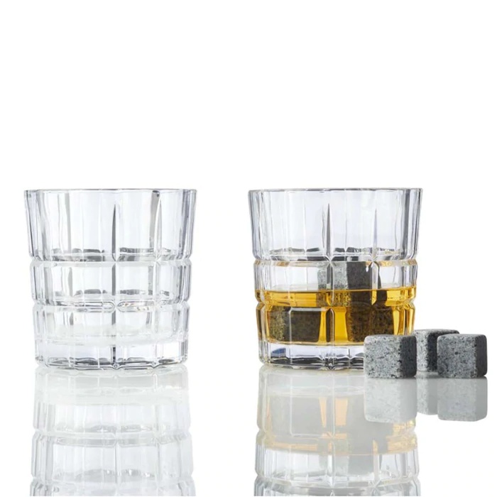 Leonardo Whiskey Glass x2 with 8 Stones