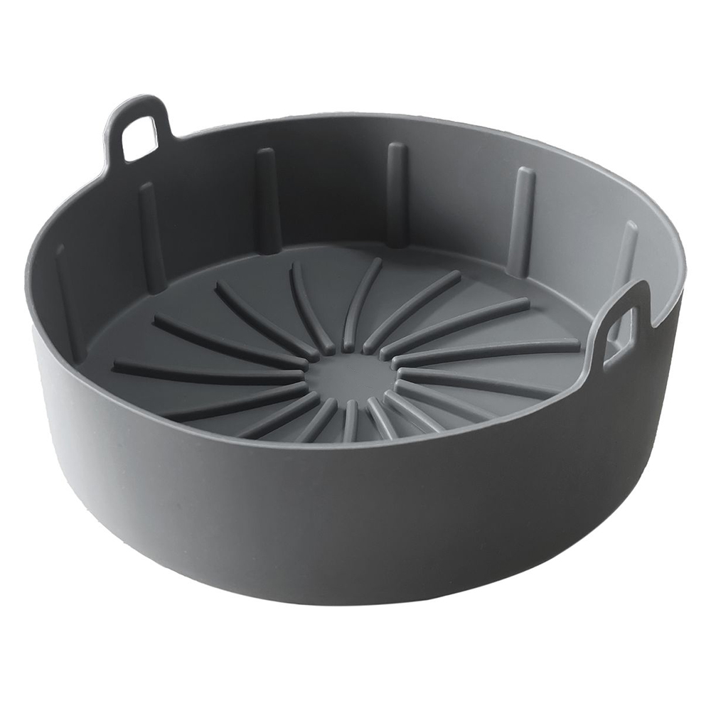 Creative Silicone Air Fryer Pot Basket Round - Kitchenique