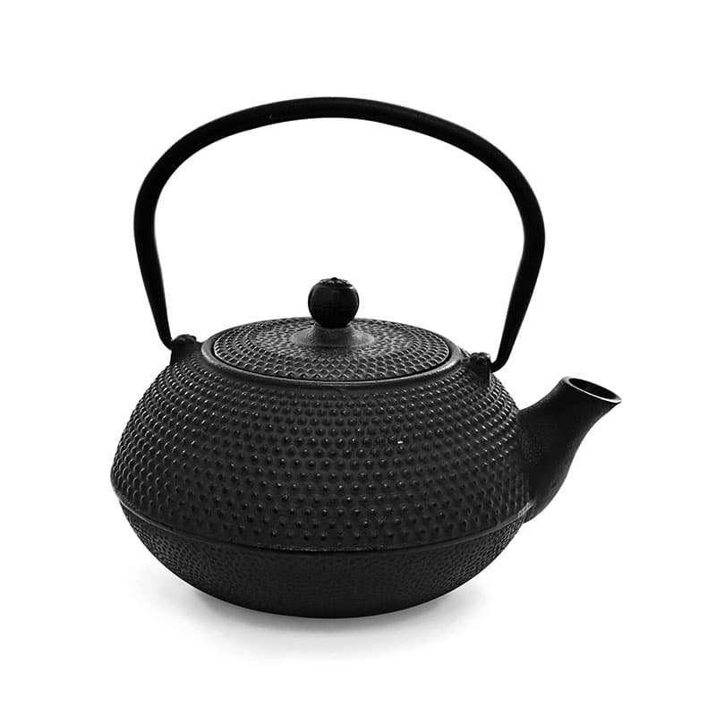 Cast Iron Tea Pot with Infuser 600ml Black