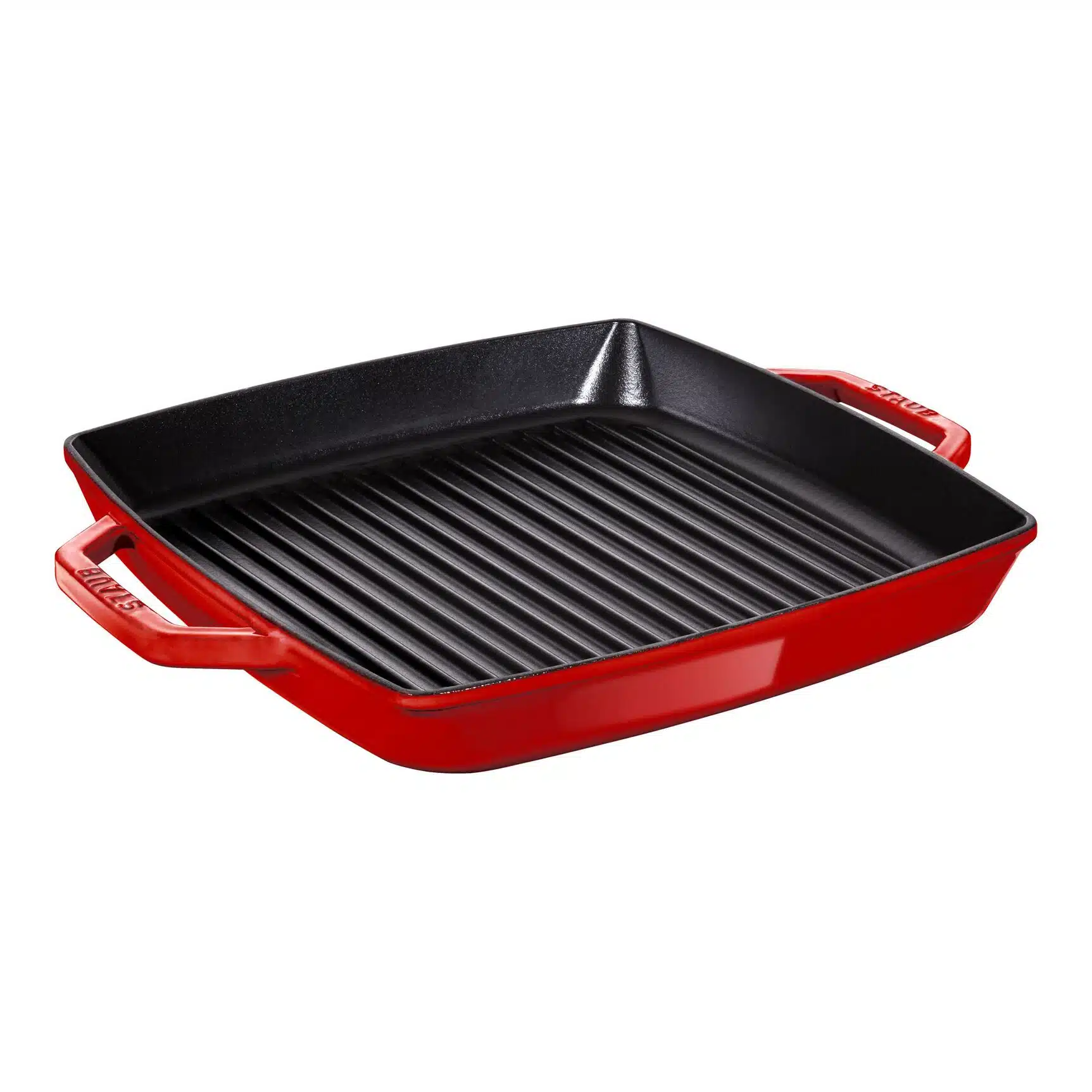 Staub Square Grill Pan 28cm Cherry