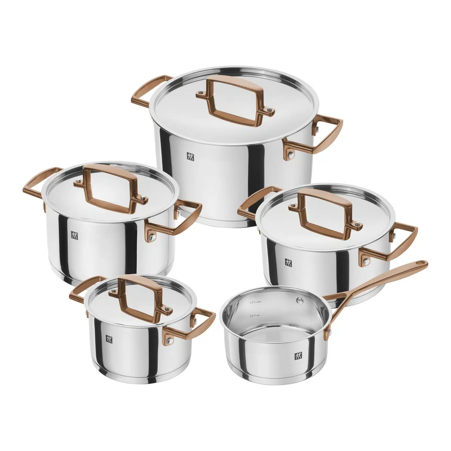 Zwilling Bellasera Rose Gold Pot Set 5 Pieces