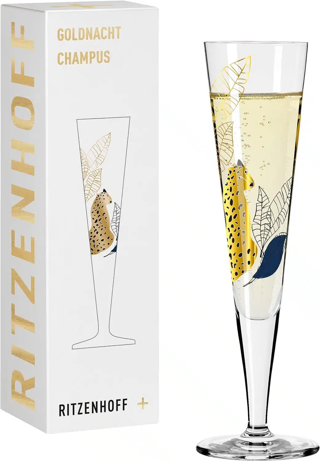 Ritzenhoff Golden Night Champagne Glass C.Lorenzo