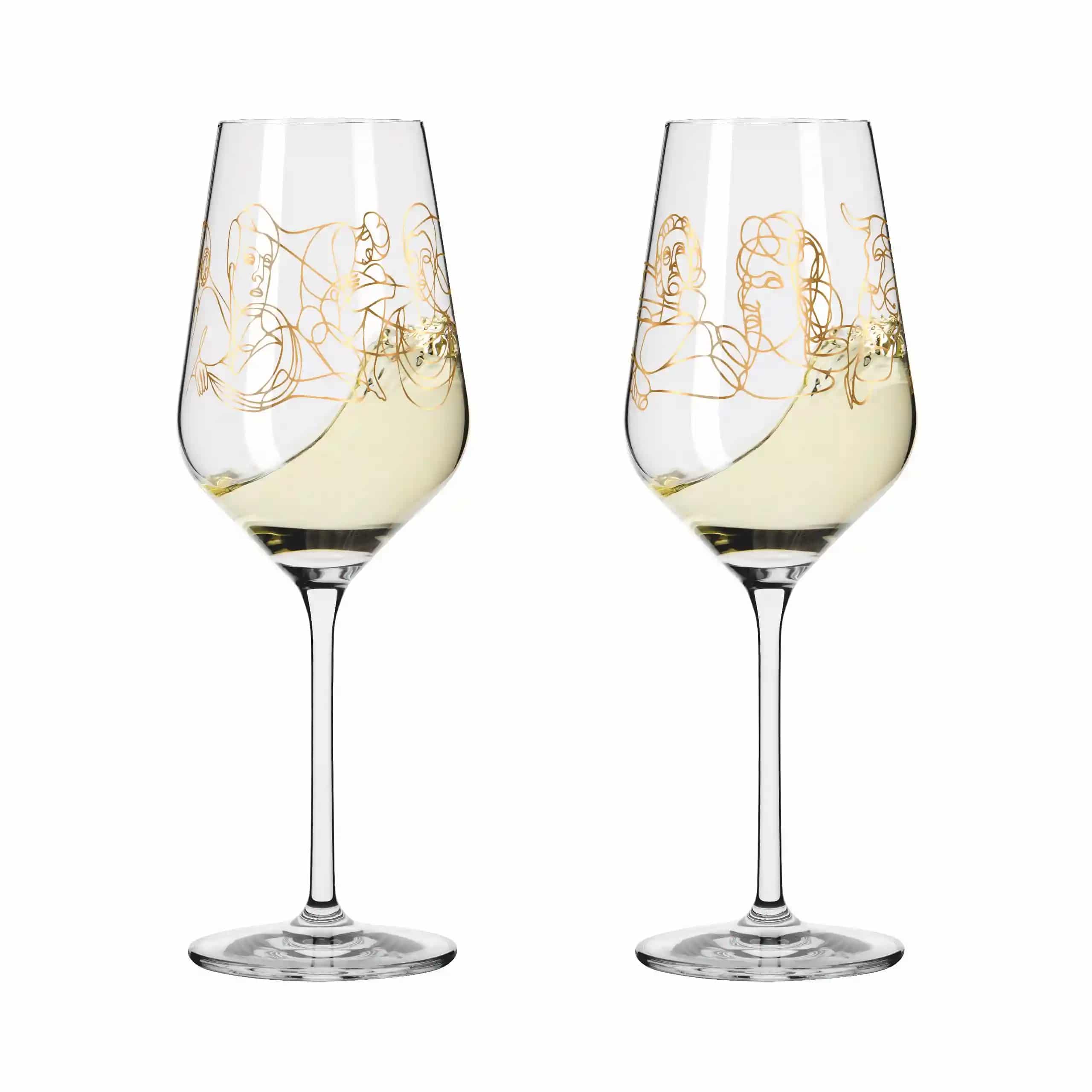 Ritzenhoff Sagengold White Wine Glass Set of 2