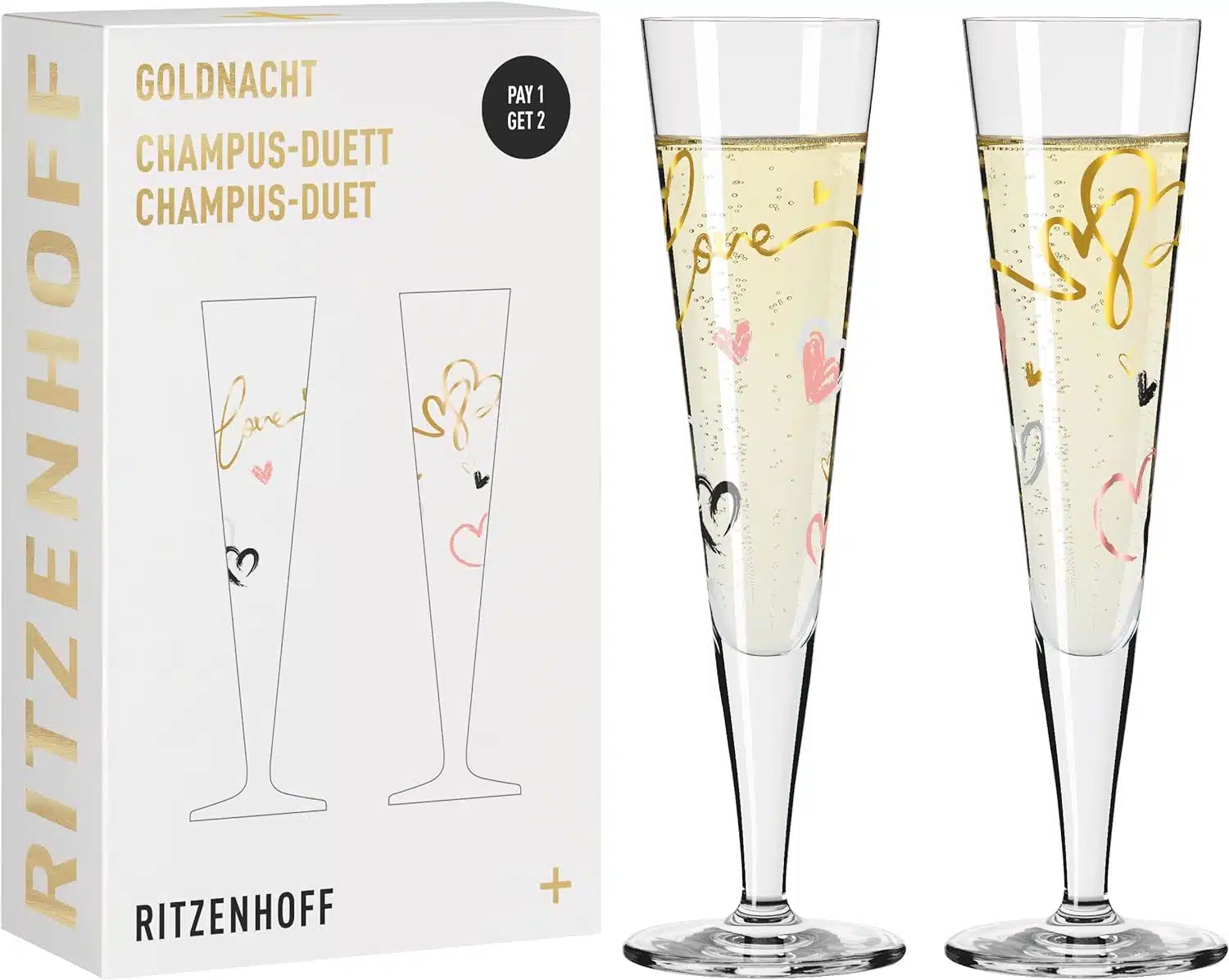 Ritzenhoff Champus Champagne Glass Set of 2