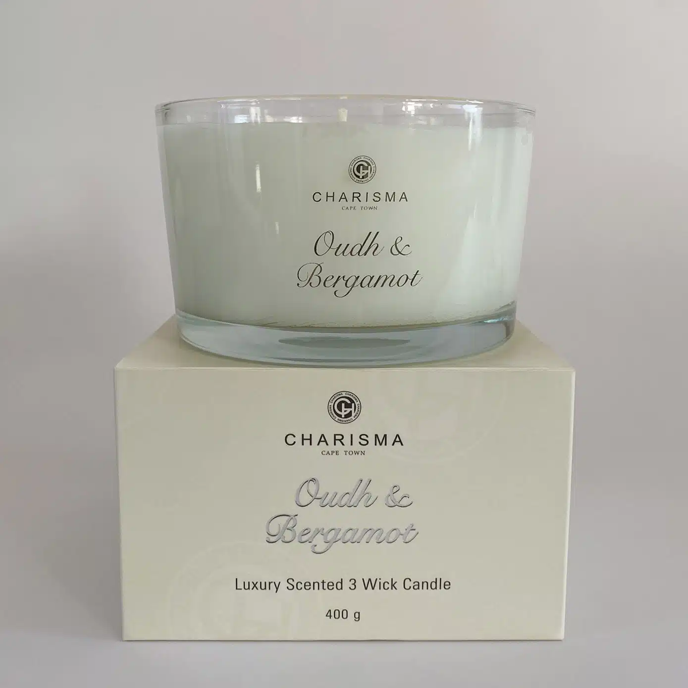 Charisma Oudh & Bergamot 3 Wick Candle 500g