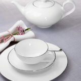 Anmut Platinum Tea Cup & Saucer