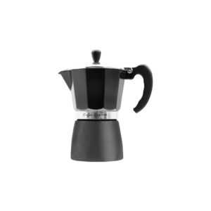 Coffee Plunger 6 Cup Black & Silver 275ml