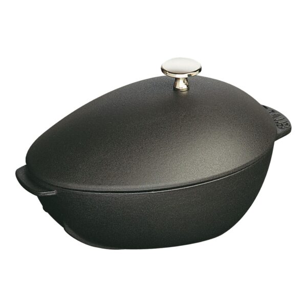 Staub Oval Cocottes Muscle Pot 25cm Black