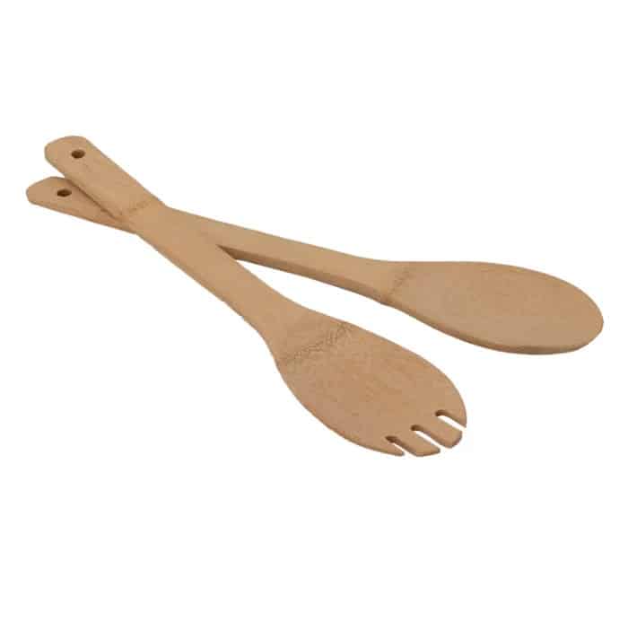 Regent Bamboo Salad Fork and Spoon 300x60x6mm