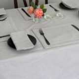 Tablecloth Grey Cobble 180 x360