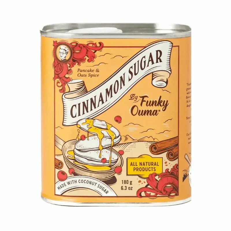 Funky Ouma Tin Cinnamon Sugar 180g