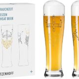 Ritzenhoff Brauchzeit Weizen Wheat Beer Set of 2