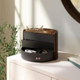 Umbra Moona Storage Box Black & Walnut