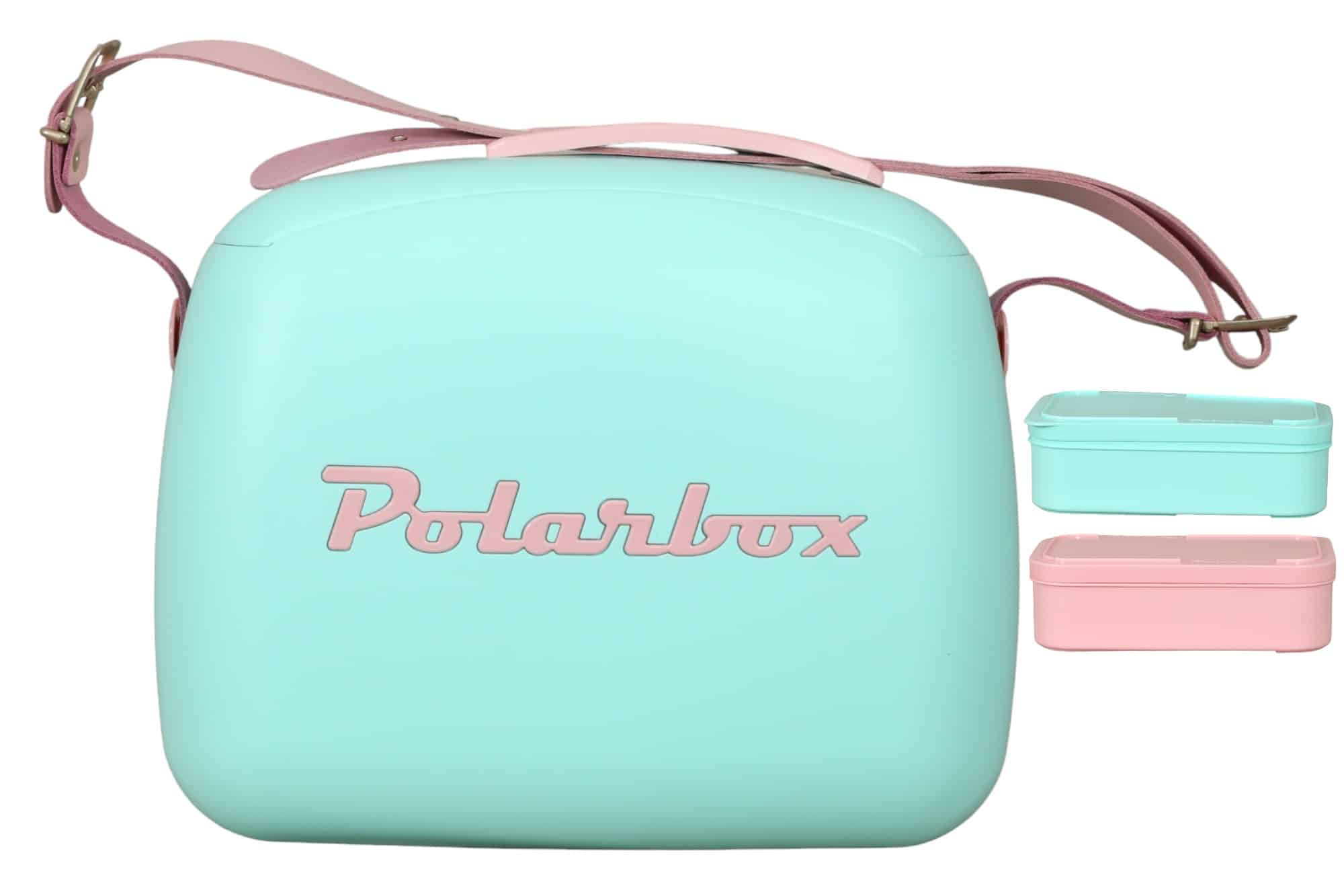 Polarbox Retro Cooler & 2 Lunch 6L Cyan Rosa