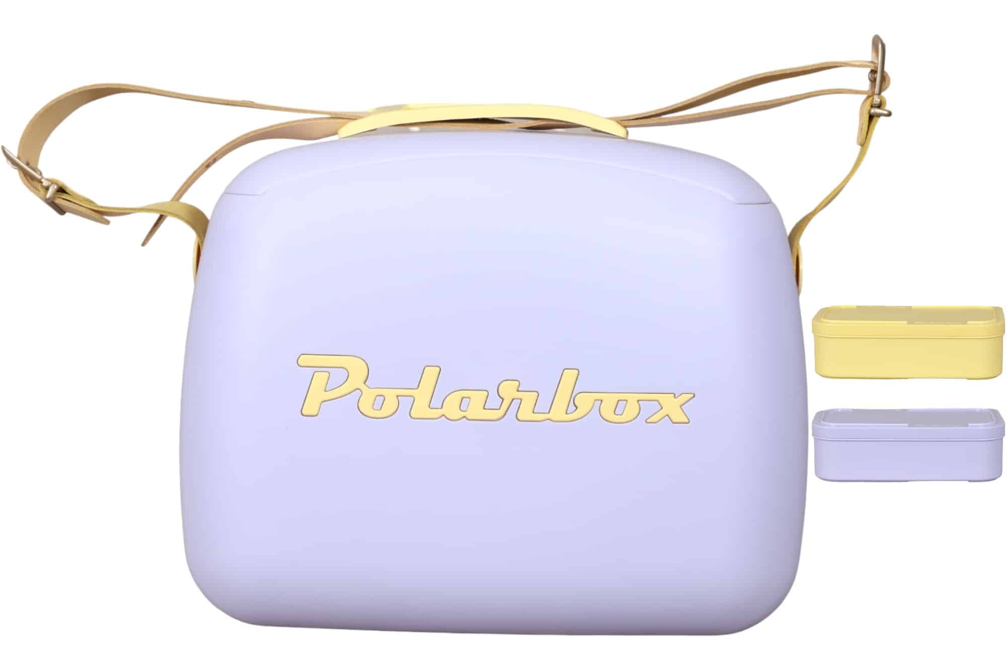 Polarbox Retro Cooler & 2 Lunch 6L Lilac Yellow