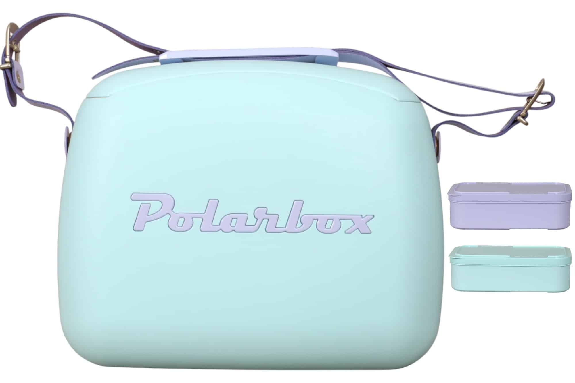 Polarbox Retro Cooler & 2 Lunch 6L Blue Lilac