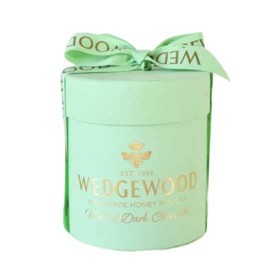 Wedgewood Bonbonniere Mint Dark Choc Hat Box Green