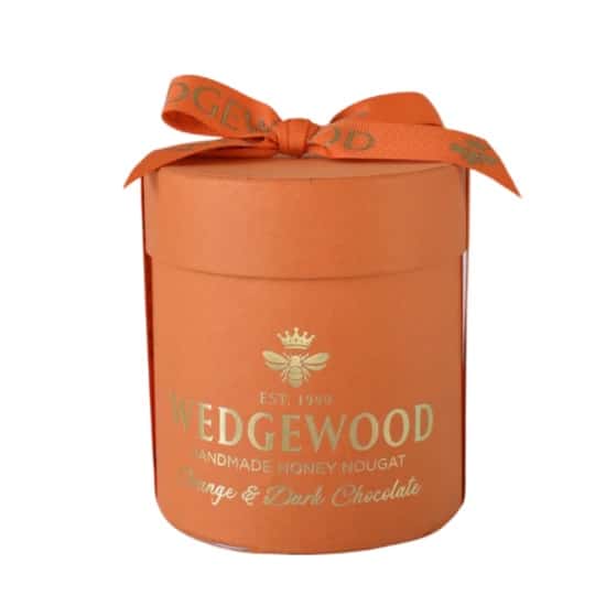 Wedgewood Bonbonniere Orange & Dark Choc Hat Box