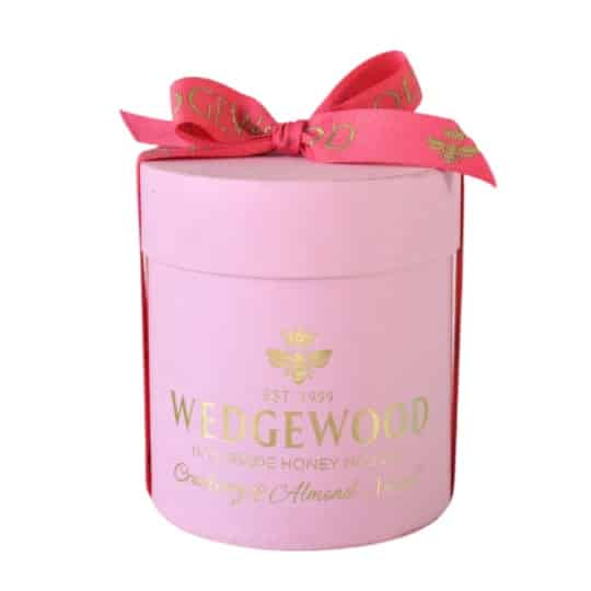 Wedgewood Bonbonniere Cranberry Hat Box Pale Pink