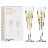 Ritzenhoff Goldnacht Champagne Glass Set of 2