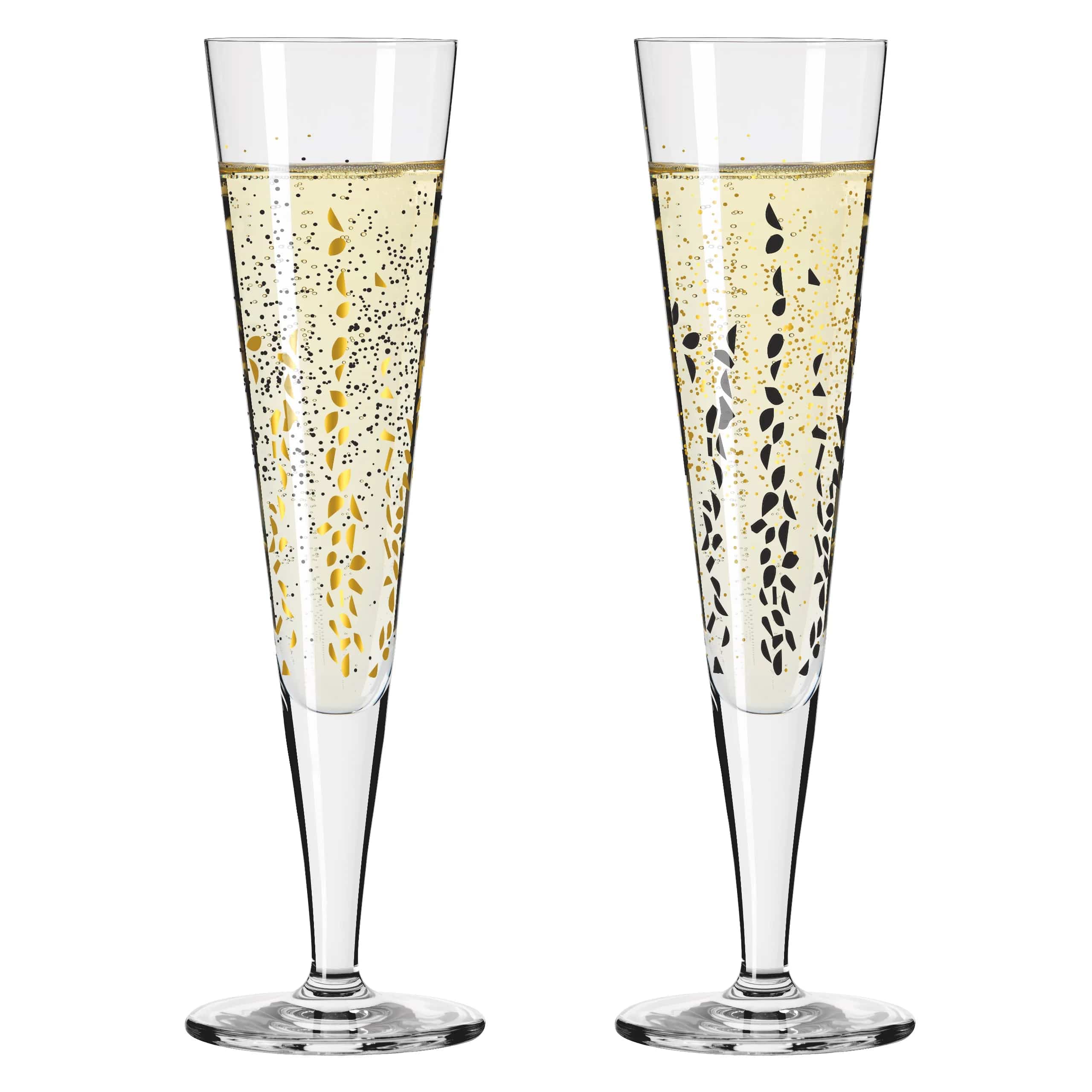 Ritzenhoff Goldnacht Champagne Glass Set of 2