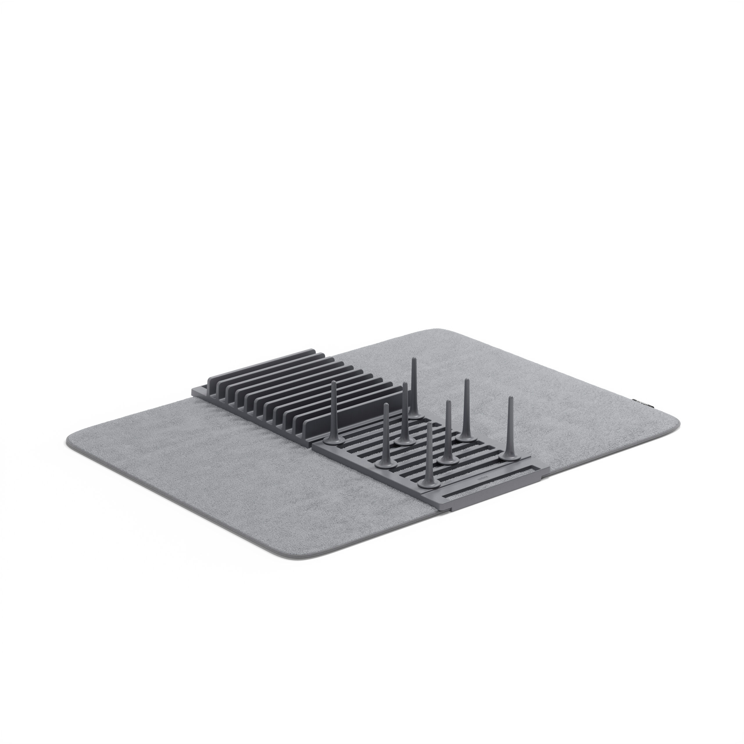 Umbra Udry Peg Drying Rack with Mat Charcoal