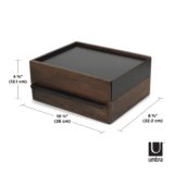 Umbra Stowit Jewelry Box Black And Walnut