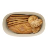 Tierra Bread Bin with Bamboo Board Cream