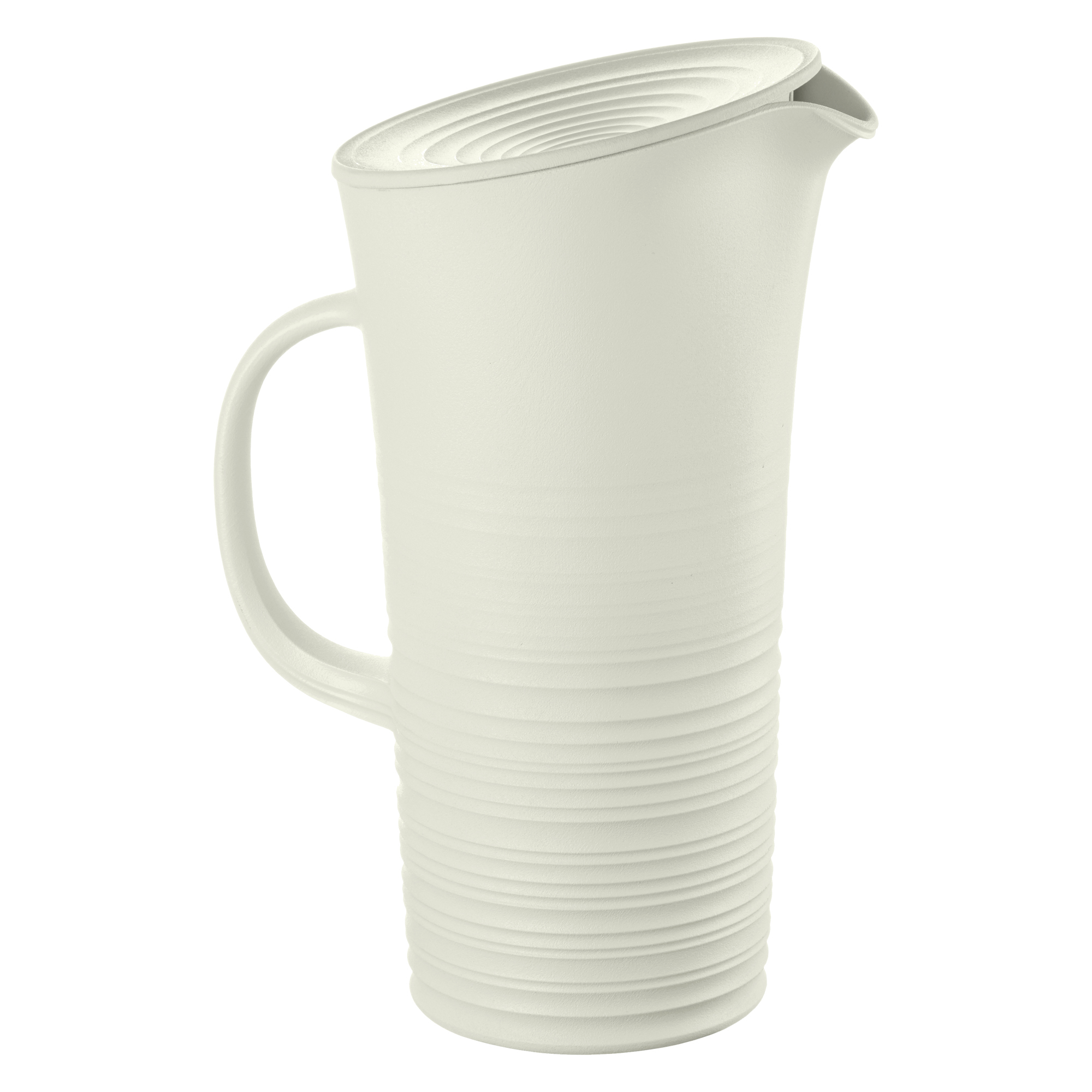 Tierra Pitcher with Lid 1.8L Cream