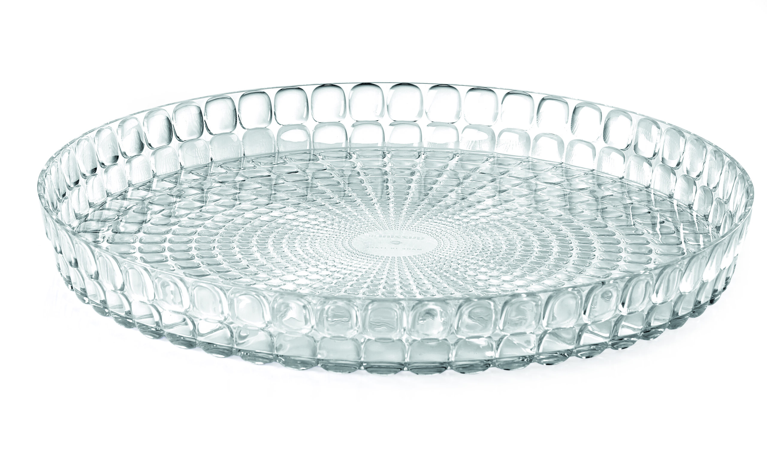 Tiffany Round Tray Clear