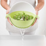 Guzzini Spin&Drain Colander&Bowl Set White&Green