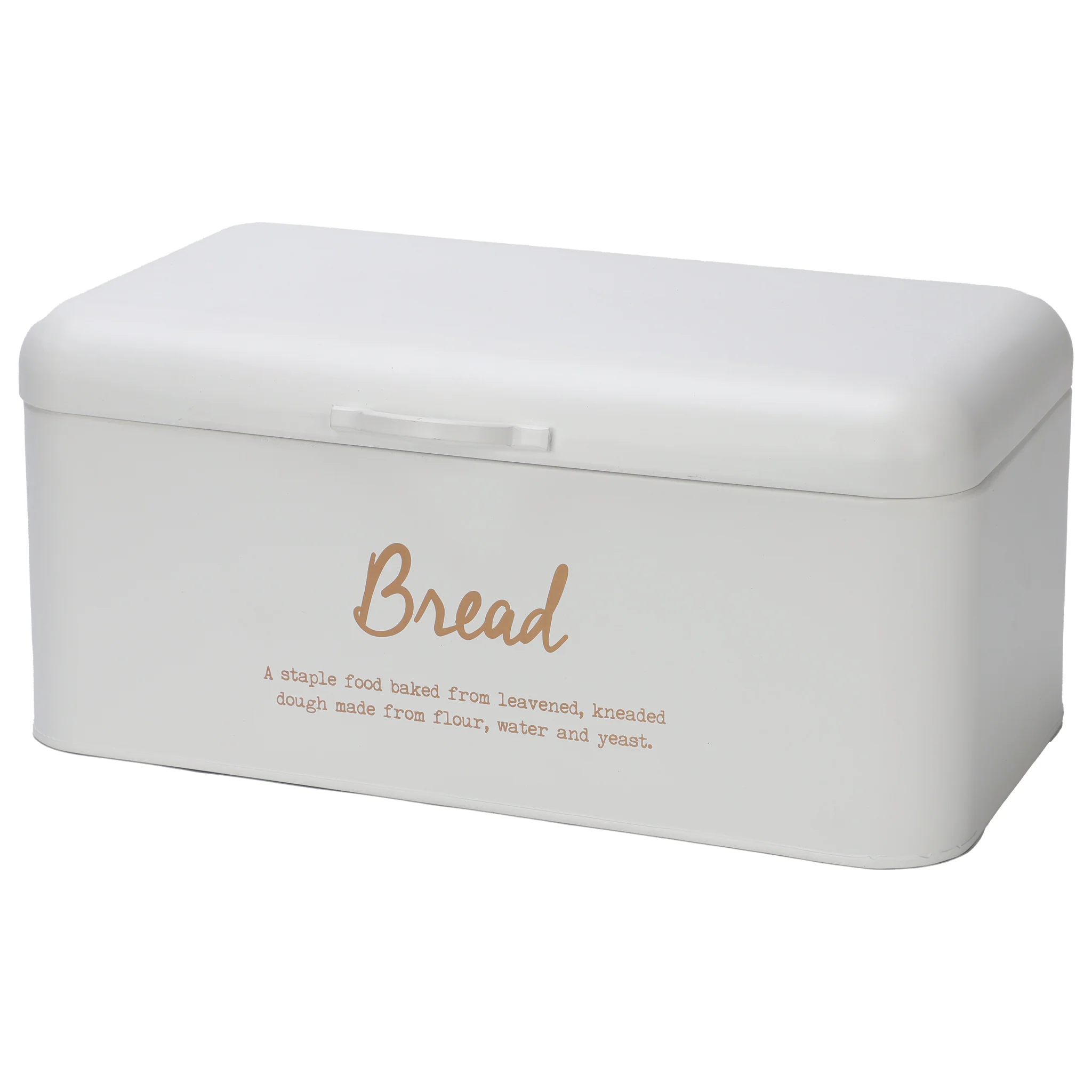 Regent Bread Tin White with Gold Printing