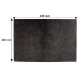 Regent Place Mats Woven Black PVC Set 4 300x450mm