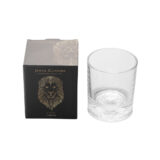 Jenna Clifford Frosted Whisky Glass Lion